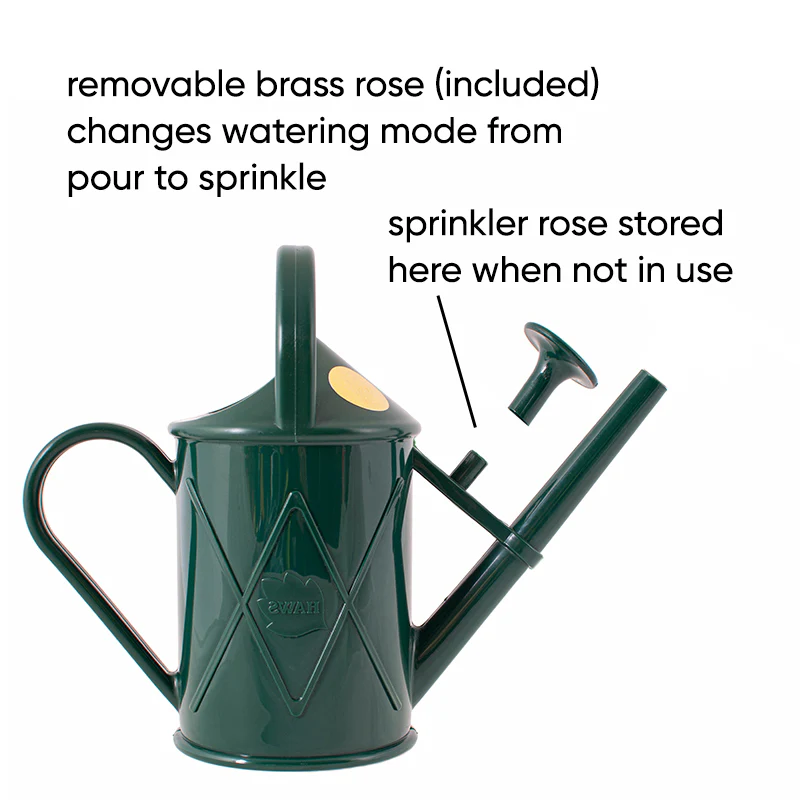 Bartley Burbler Watering Can - Haws, England - 1 Litre Forest Green - Image 3