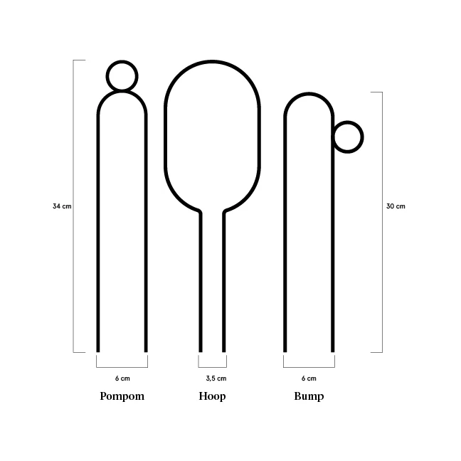 Botanopia Plant Support Stake - Black Bump 30cm - Image 3