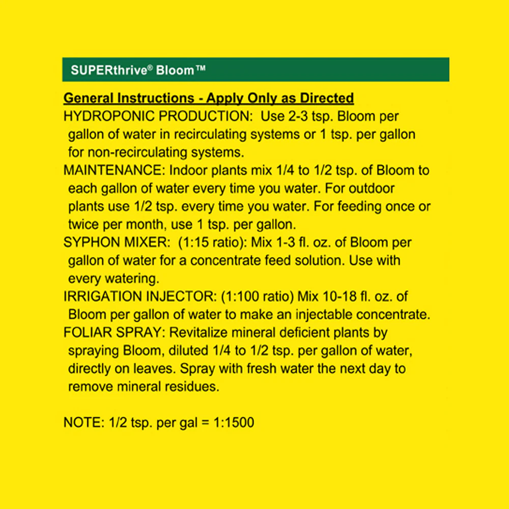 Superthrive Dyna-Gro BLOOM 3-12-6 - Image 3