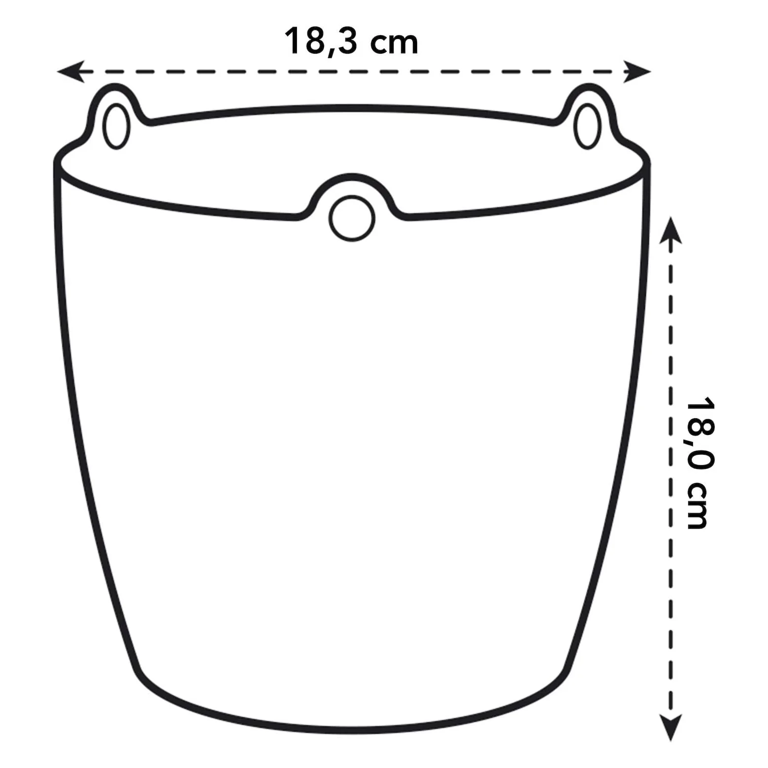 Hanging Pot - Elho Brussels - 18cm White - Image 5