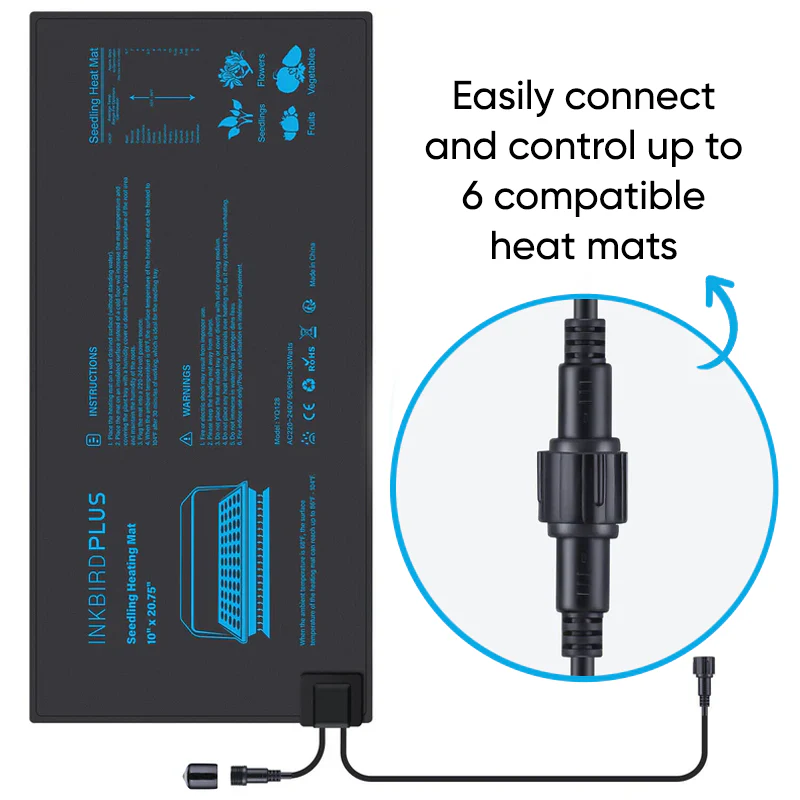 Inkbird Plus DOUBLE Master Kit - 2 Heat Pads + Temperature Controller - Extendable to 6 Mats - 52 x 25 cms each - Image 3